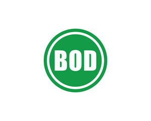 BOD logo design vector template. BOD