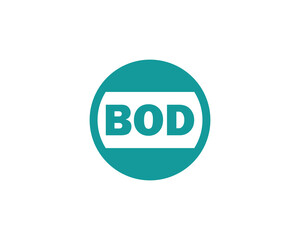 BOD logo design vector template. BOD