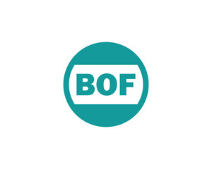 BOF logo design vector template. BOF