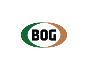 BOG Logo design vector template. BOG