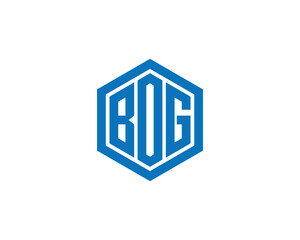 BOG Logo design vector template. BOG