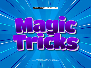 magic tricks editable text effect in kids and happy text style