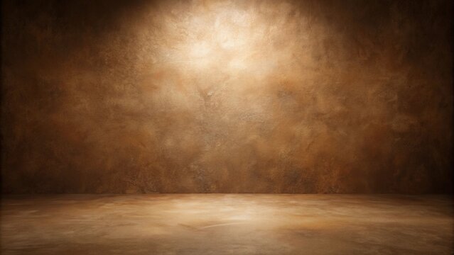 A unique brown studio background with a center spot, perfect for portraits and product photography
