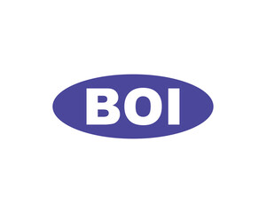 BOI logo design vector template. BOI