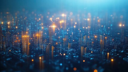 Futuristic Cityscape: A Digital Metropolis