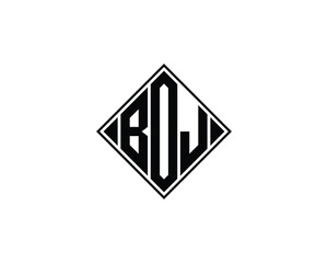 BOJ logo design vector template. BOJ
