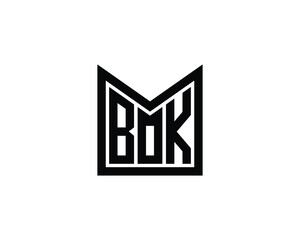 BOK logo design vector template. BOK