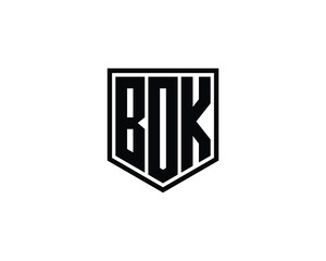 BOK logo design vector template. BOK