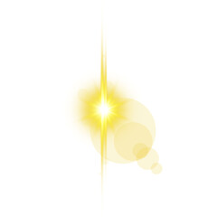 Realistic lens flare, Sun light rays effect. Glowing light effect