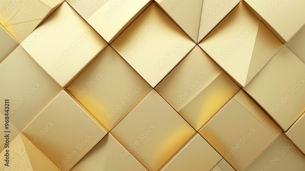Poster gold abstract geometric shape background for luxury and opulence. sophisticated design for high-end 
