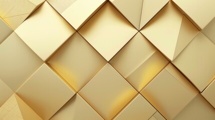 Fototapeta premium Gold abstract geometric shape background for luxury and opulence. Sophisticated design for high-end applications.