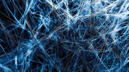 Fototapeta premium Complex messy connected lines as concept of chaos solving