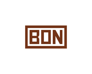 BON logo design vector template. BON