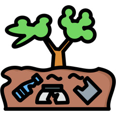 Soil Pollution Icon