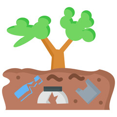 Soil Pollution Icon