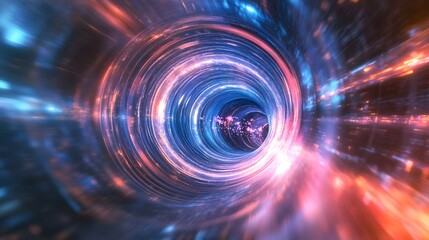 Obraz premium 43. The phenomenon of quantum tunneling with particles passing through barriers