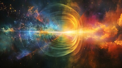 Obraz premium 51. A conceptual diagram of the electromagnetic spectrum from radio waves to gamma rays