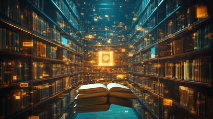 Illuminated Library: A Portal to Knowledge
