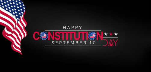 A beautifully crafted image commemorating Constitution Day on September 17, radiating happiness and national pride