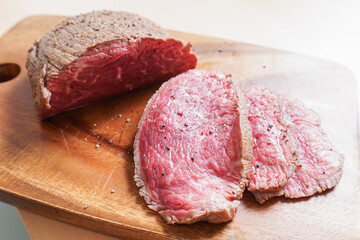 手作りのローストビーフ