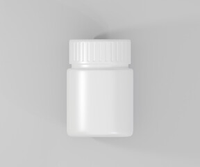 Pill Bottle Mockup Images, 3D rendering