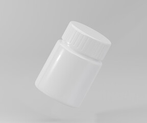 Pill Bottle Mockup Images, 3D rendering