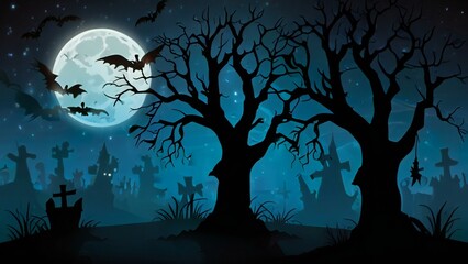 Fototapeta premium halloween night background