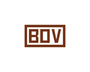BOV logo design vector template. BOV