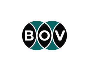 BOV logo design vector template. BOV