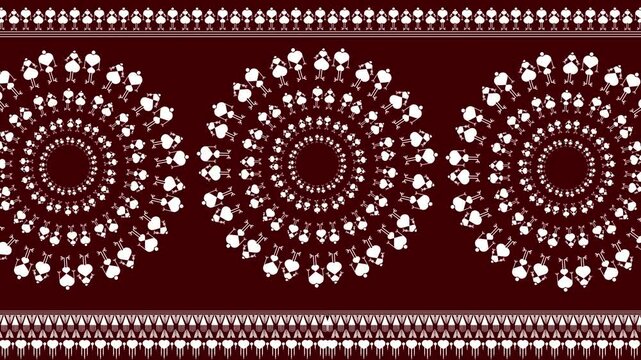 warli painting video frame Harmony Pattern in the Fields A Captivating Warli Depiction of Rural Life Warli art rural life, Warli village scene, Indian folk art rural, Warli countryside painting video 