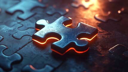 Metal Puzzle Piece