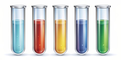 Elegant vintage and rustic set of test tube icons, science, laboratory, chemistry, research, vintage, elegant