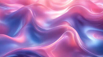 Fototapeta premium Abstract waves of pink and blue hues