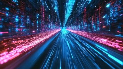 Cyberpunk Digital Tunnel