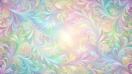 Abstract background with swirling floral patterns in pastel colors, floral, swirl, abstract, background, design, artistic