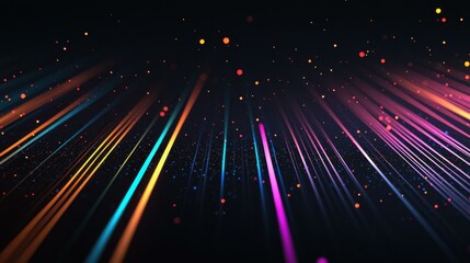 Explore a vibrant animated wallpaper featuring colorful lines that create a dreamy, abstract light effect.