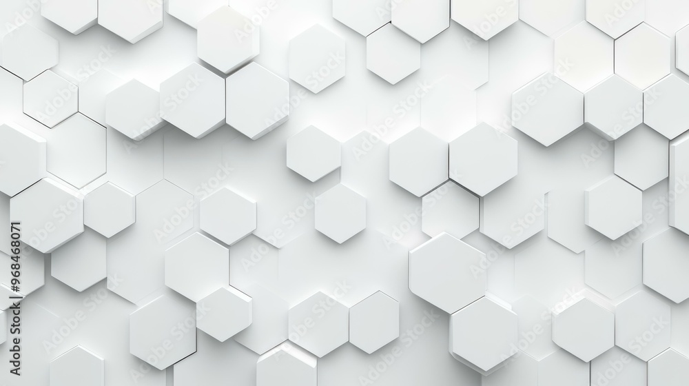 Poster discover a sleek hexagonal design with a minimalist touch, perfect for modern aesthetics and creativ