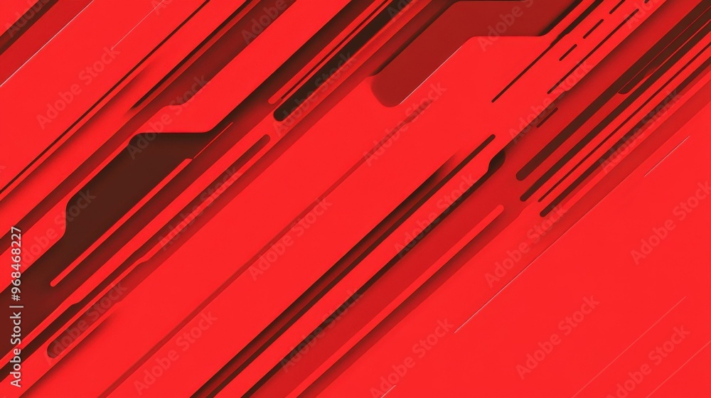 Aufkleber vibrant red abstract lines create a techinspired backdrop, perfect for your modern projects with amp