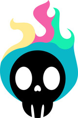 Neon Black Tattoo Illustration