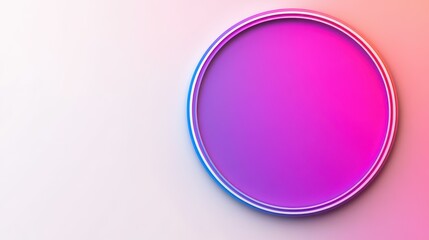 Discover a vibrant circular frame with a gradient, perfectly designed for modern visuals and illustrations.