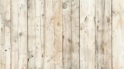 Fototapeta premium A close-up view of a light-colored wooden plank surface, showcasing the natural grain and texture of the wood, creating a rustic yet elegant feel.