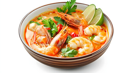 Tom Yum Soup with Shrimp.