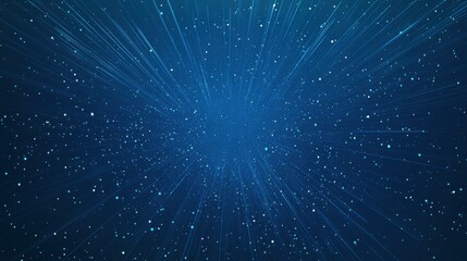 Fototapeta premium Experience a stunning blend of blue hues and vibrant light bursts in this modern abstract vector illustration.