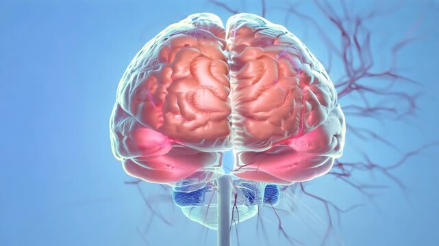 Human Brain Anatomy Illustration