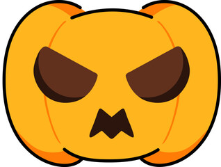 Halloween Pumpkin Jack O'Lantern Illustration
