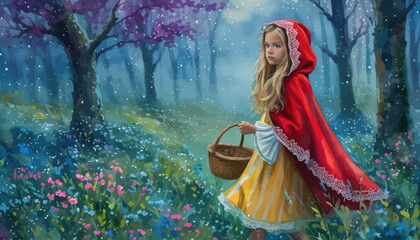 Enchanted Forest: A Little Girl's Dreamy Adventure