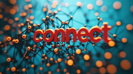 Connect Abstract 3D Render