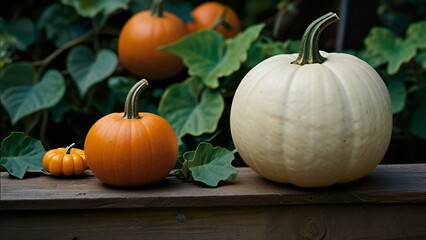 pumpkin on the ground
