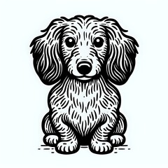 Fototapeta premium Smiling Alaskan Malamute Illustration