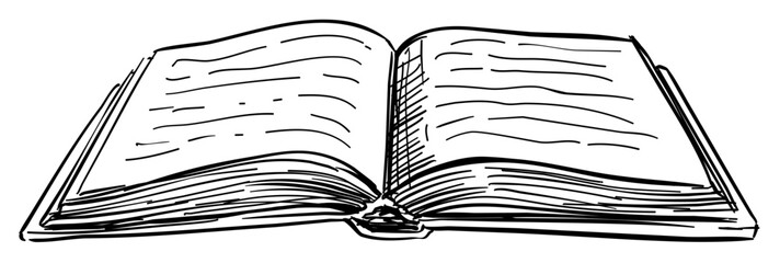 books handdrawn illustration